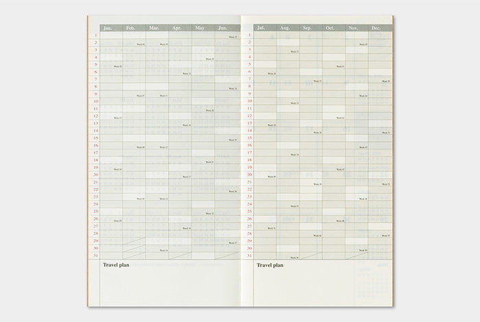 Traveler&#39;s Notebook 2026 Monthly Diary - Regular