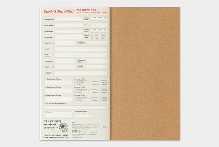 Traveler&#39;s Notebook 2026 Monthly Diary - Regular