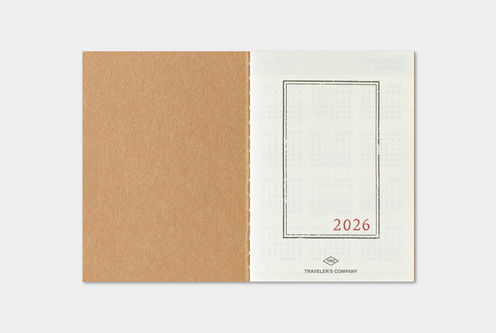 Traveler&#39;s Notebook 2026 Monthly Diary - Passport