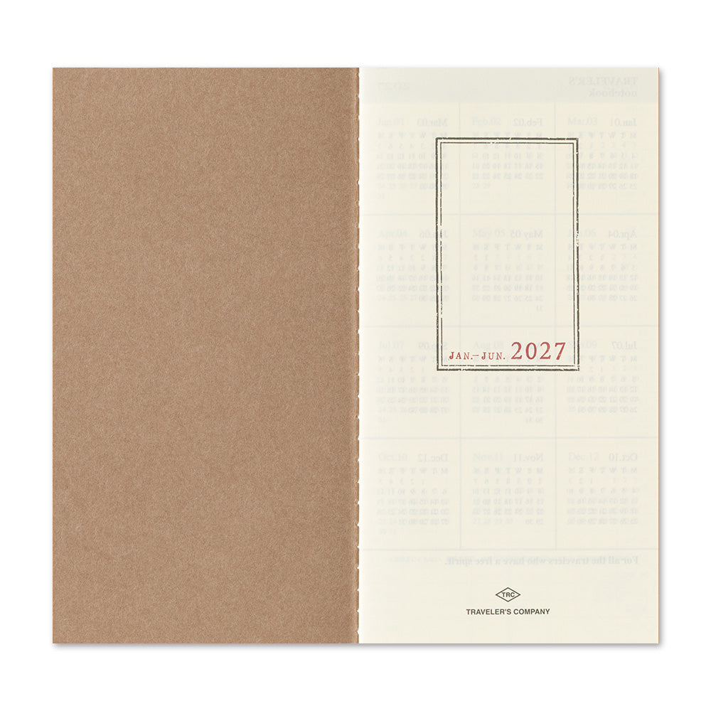 Traveler's Notebook 2027 Weekly Diary - Regular