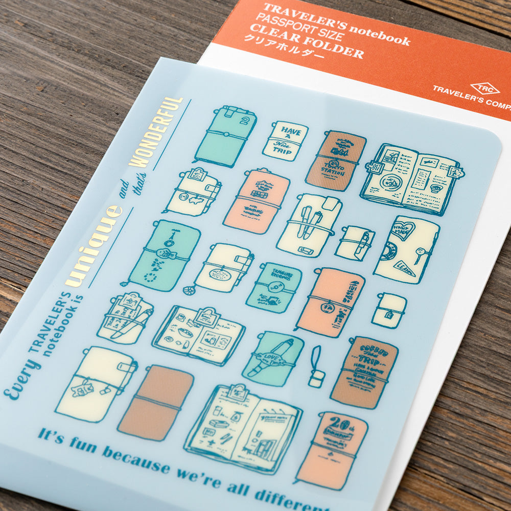 Traveler's Notebook Passport Size 2027 Clear Folder - Limited Edition