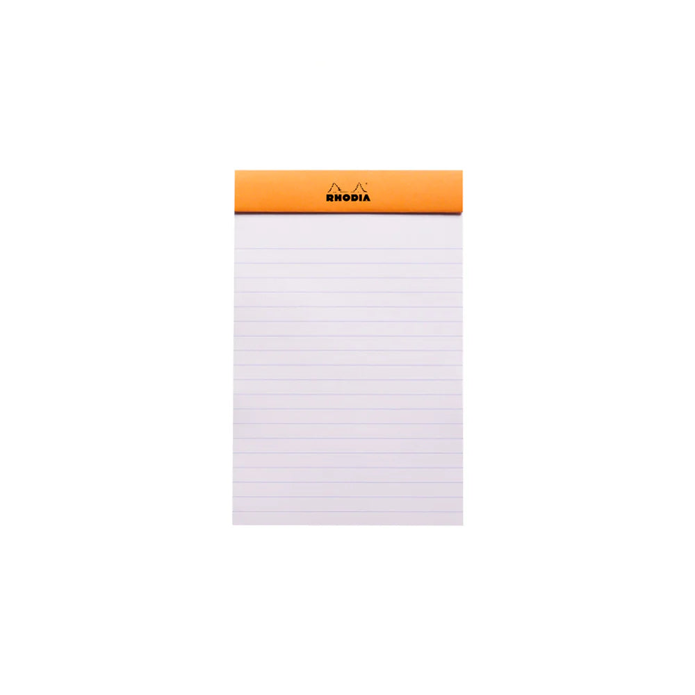 Rhodia No.14 Top Stapled Notepad 11 x 17cm Orange