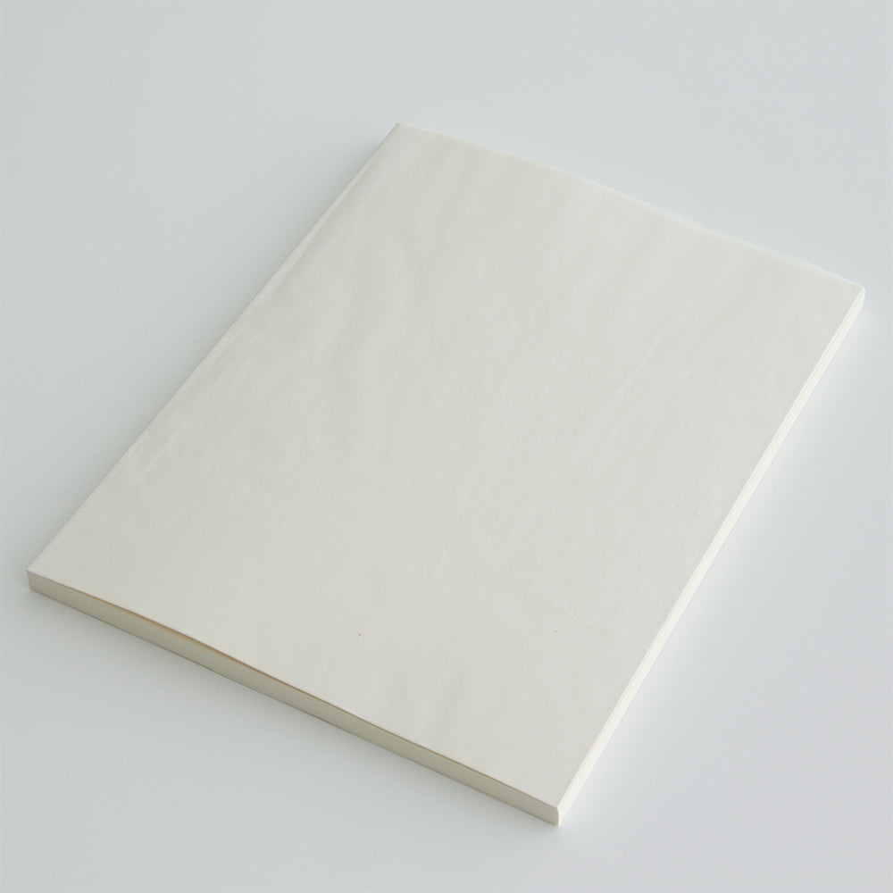 the A4 blank MD Paper notebook shown at an angle with its rice paper cover