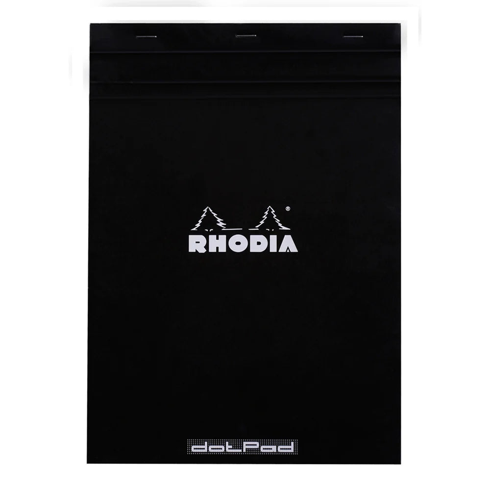 Rhodia No.18 Top Stapled Notepad A4 Black
