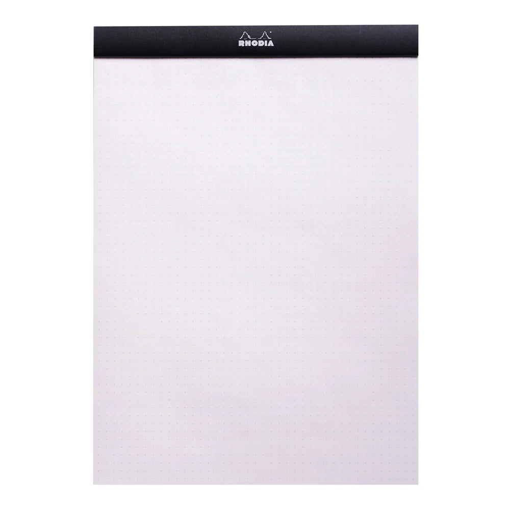 Rhodia No.18 Top Stapled Notepad A4 Black