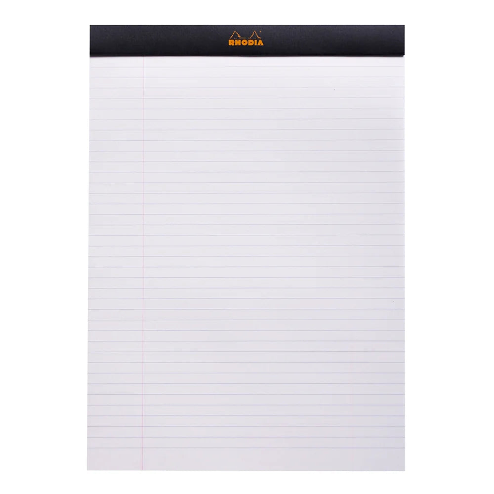 Rhodia No.18 Top Stapled Notepad A4 Black