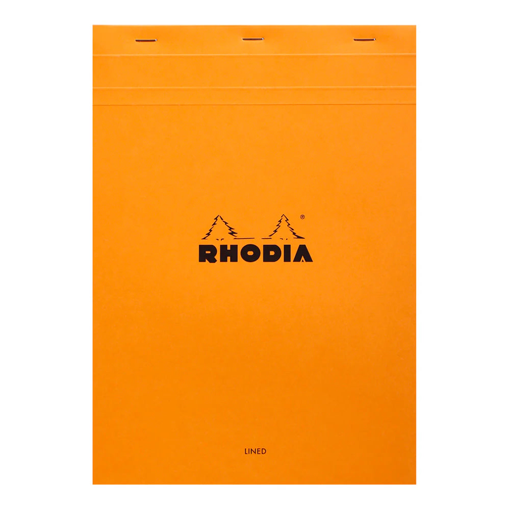 Rhodia No.18 Top Stapled Notepad A4 Orange