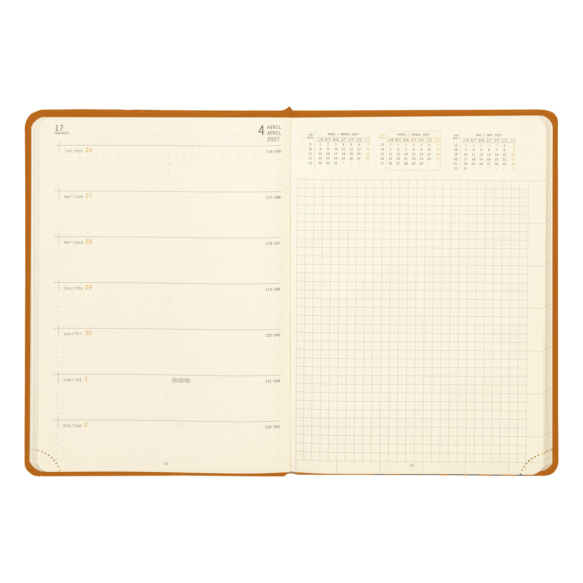 Rhodia 2027 Weekly Notebook Diary A5