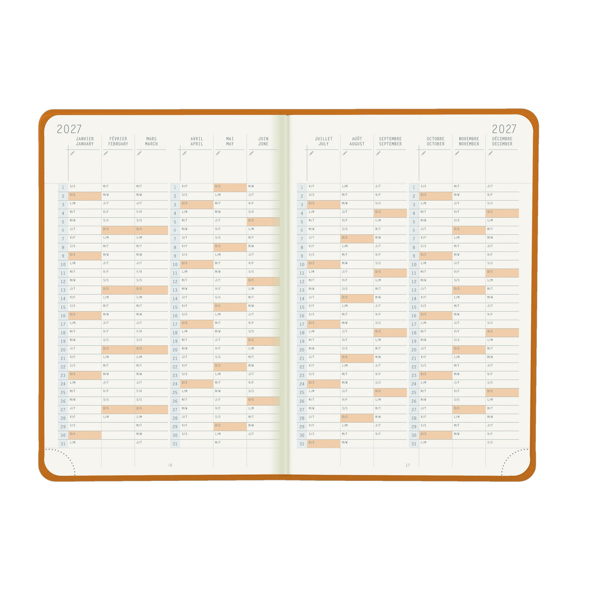 Rhodia 2027 Weekly Notebook Diary A5