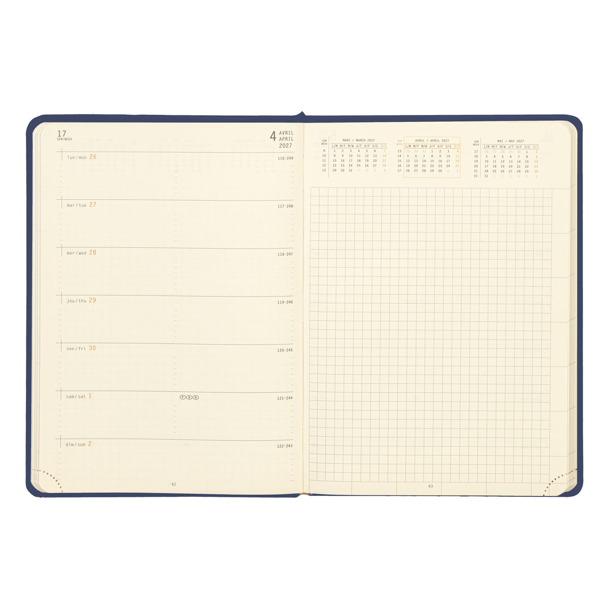 Rhodia 2027 Weekly Notebook Diary A5