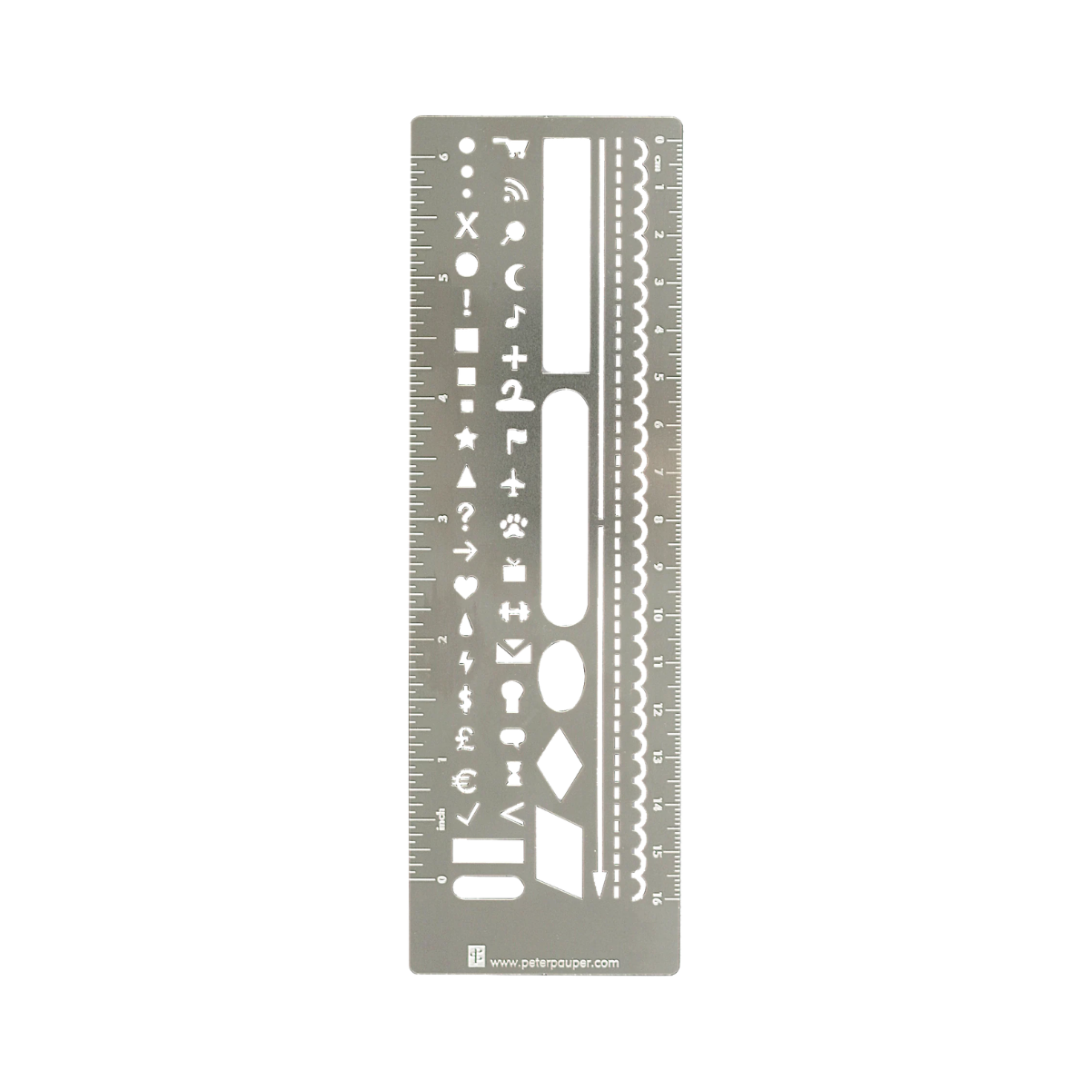 Peter Pauper Press Metal Stencil Bookmark