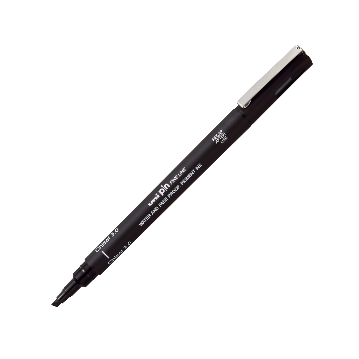 uni-ball PIN Fineliner Chisel Black