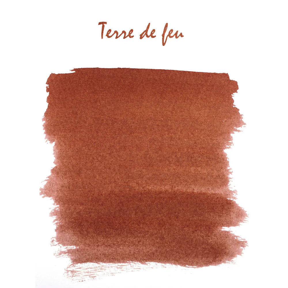 Jacques Herbin Tin of 6 Standard Ink Cartridges – Terre de Feu