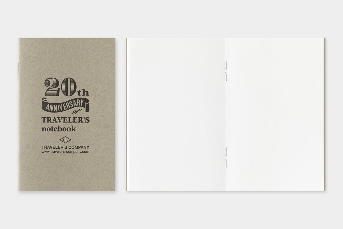 Traveler's Notebook Card Size 20th Anniversary Set - Brown