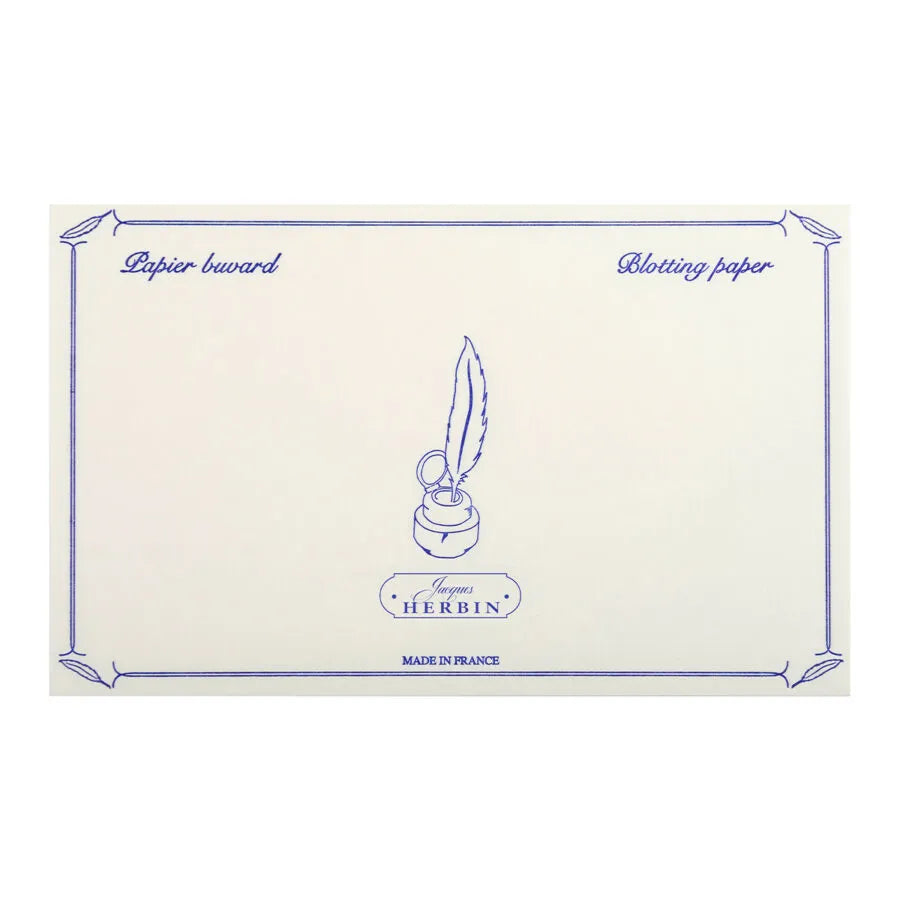 Jacques Herbin Pouch of 10 Blotters 240gsm - White
