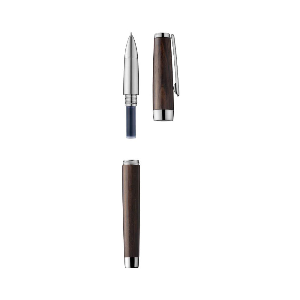 Jacques Herbin Prestige Caravelle Rollerball - Ebony & Palladium