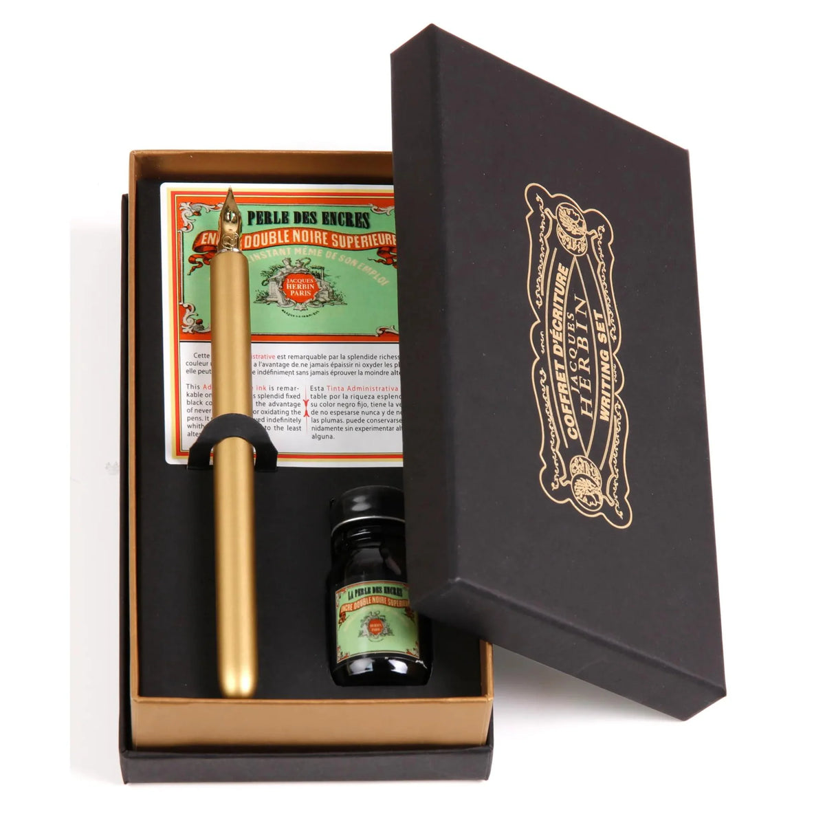 Jacques Herbin Vintage Writing Set Perle Noire