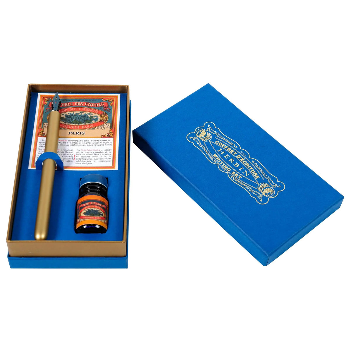 Jacques Herbin Vintage Writing Set Bleu Myosotis
