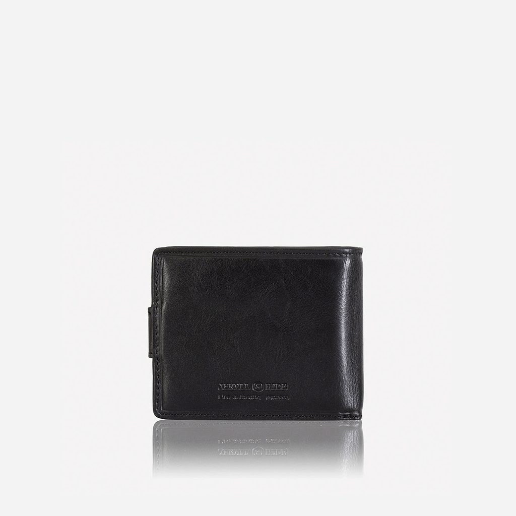 Jekyll and Hide Oxford Billfold Wallet With Coin And ID Window - Black