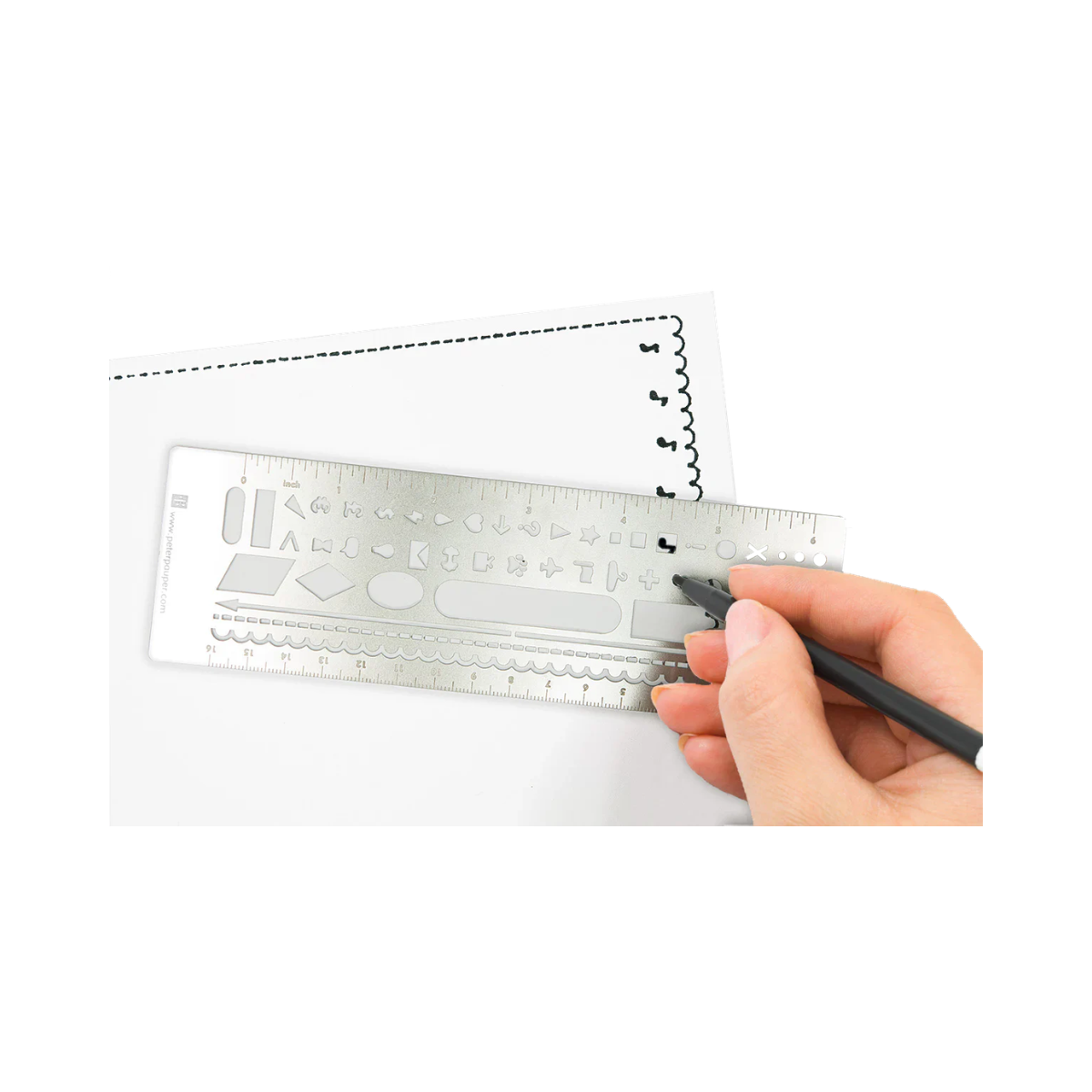 Peter Pauper Press Metal Stencil Bookmark