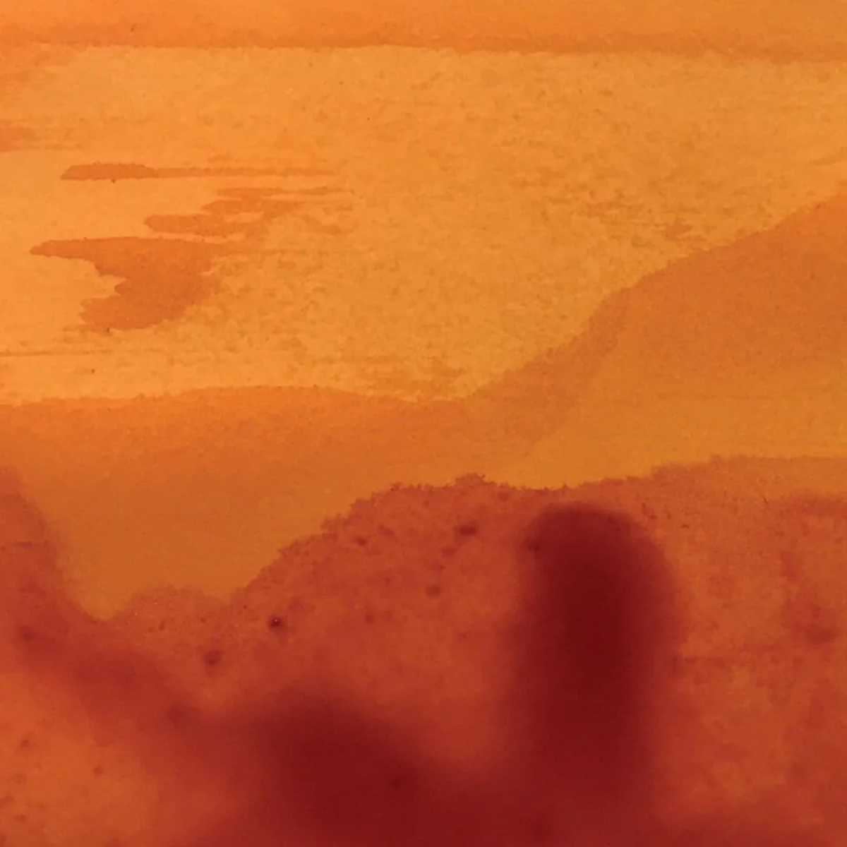 Abstract orange and brown color swatch