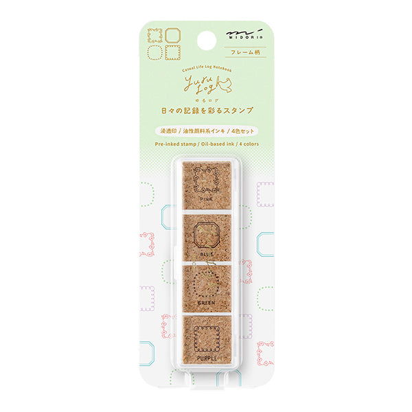 Midori Yuru Log Stamp - Frames