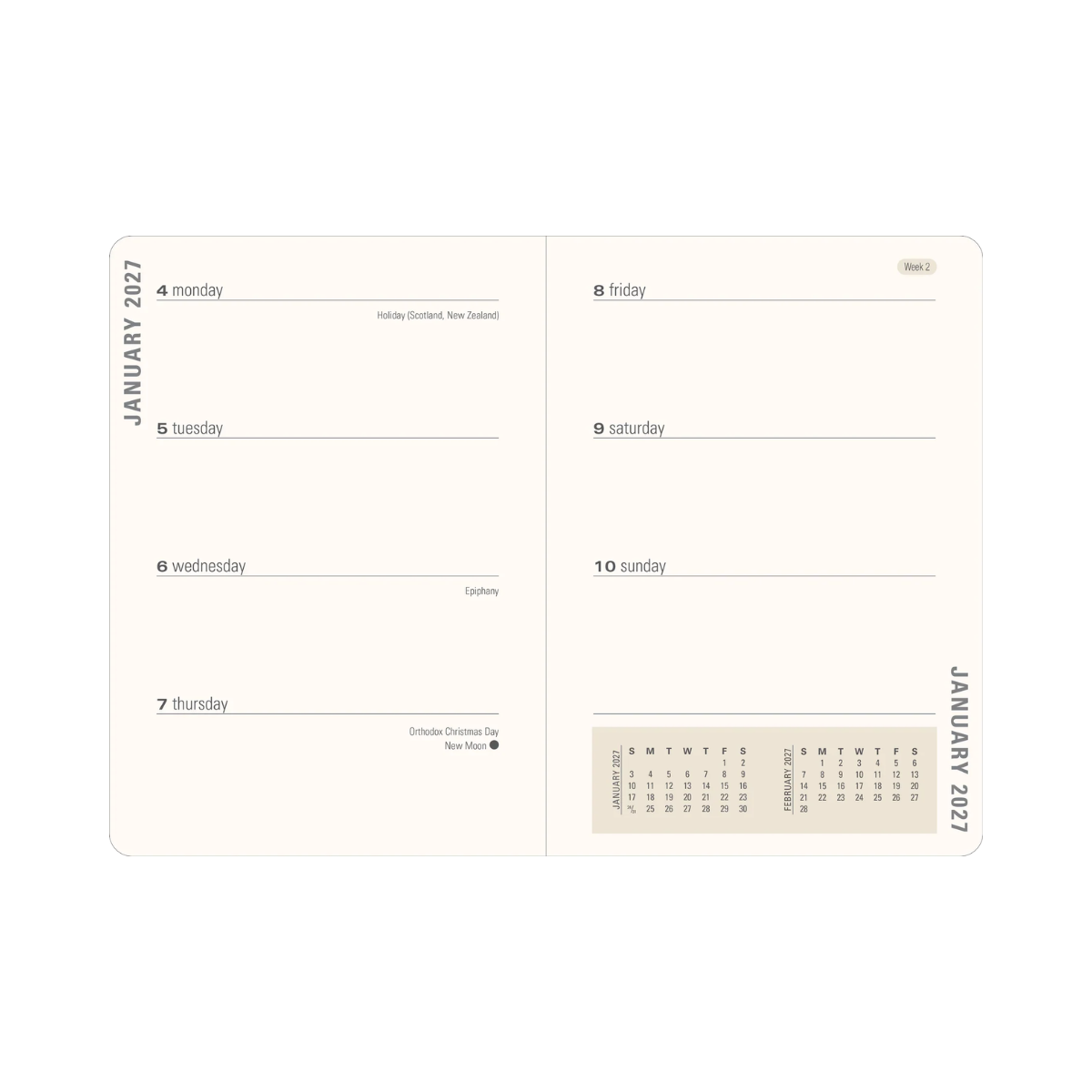 Peter Pauper Press 2027 Persian Grove Weekly Planner