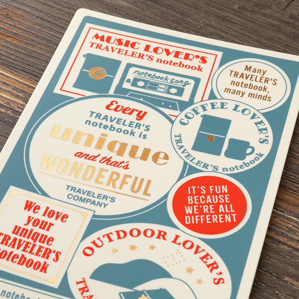 Traveler's Notebook Regular Size 2027 Backing Sheet - Limited Edition