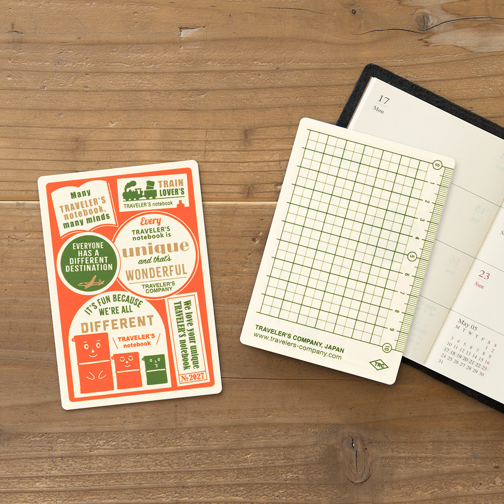 Traveler's Notebook Passport Size 2027 Backing Sheet - Limited Edition