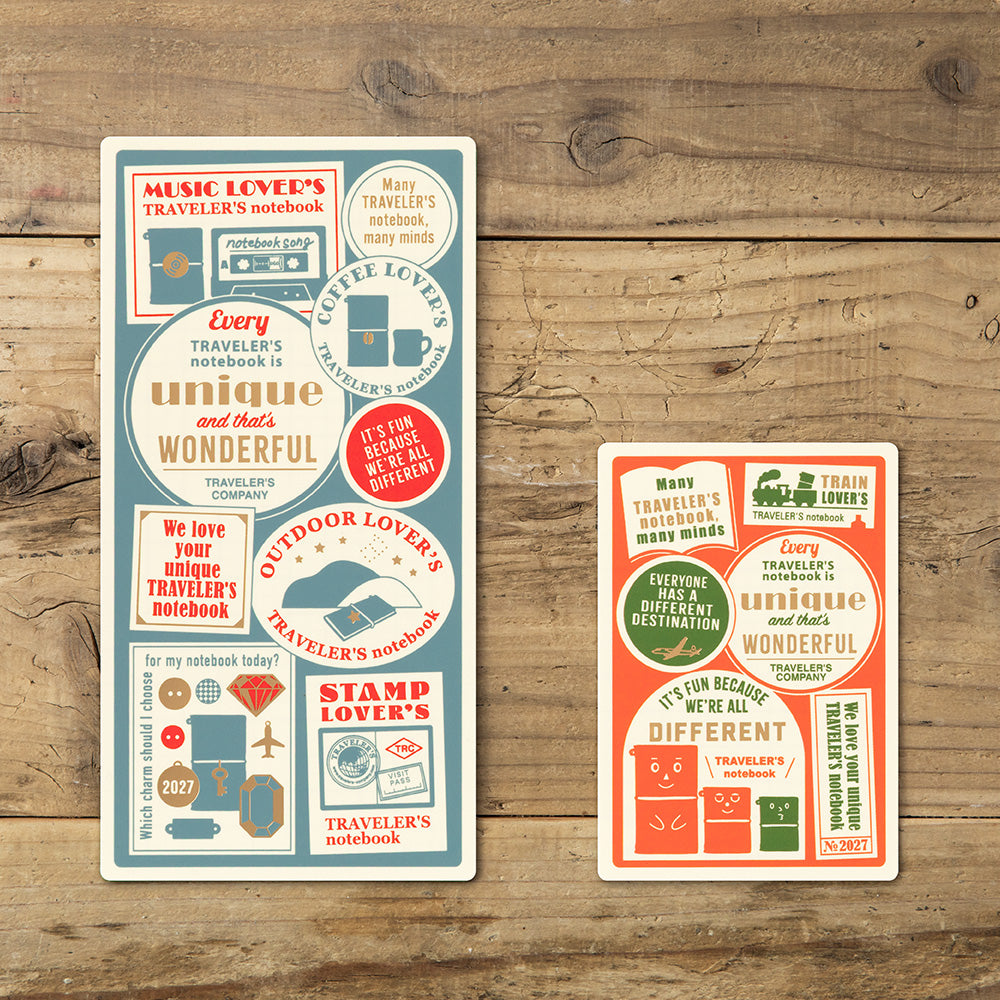 Traveler's Notebook Passport Size 2027 Backing Sheet - Limited Edition