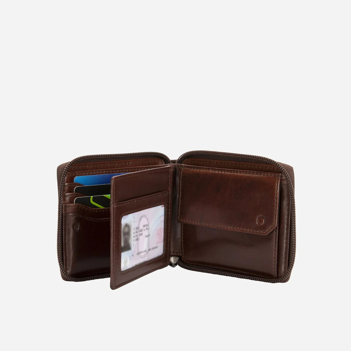 Jekyll and Hide Large Zip Around Wallet With Coin