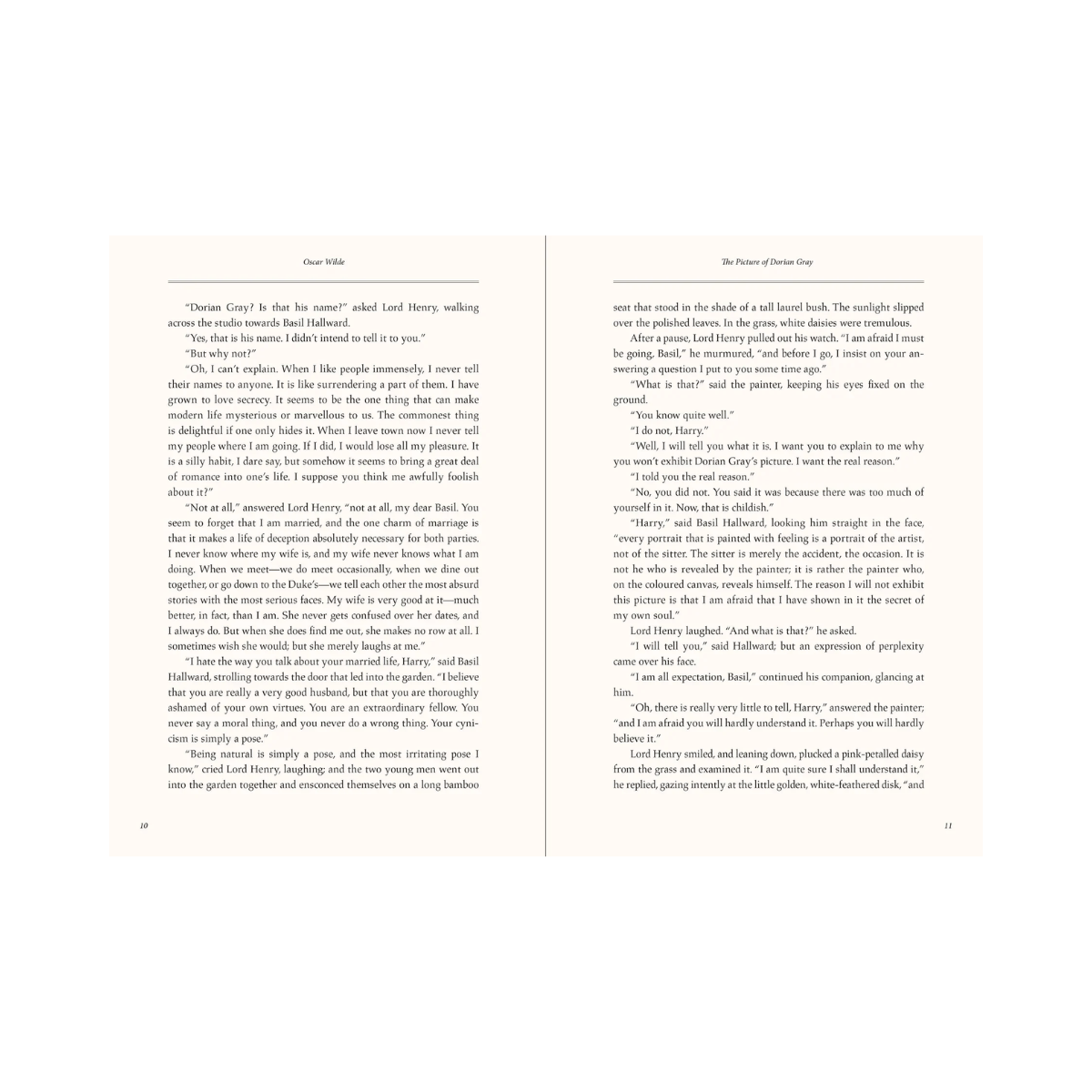 Open book with text on white pages