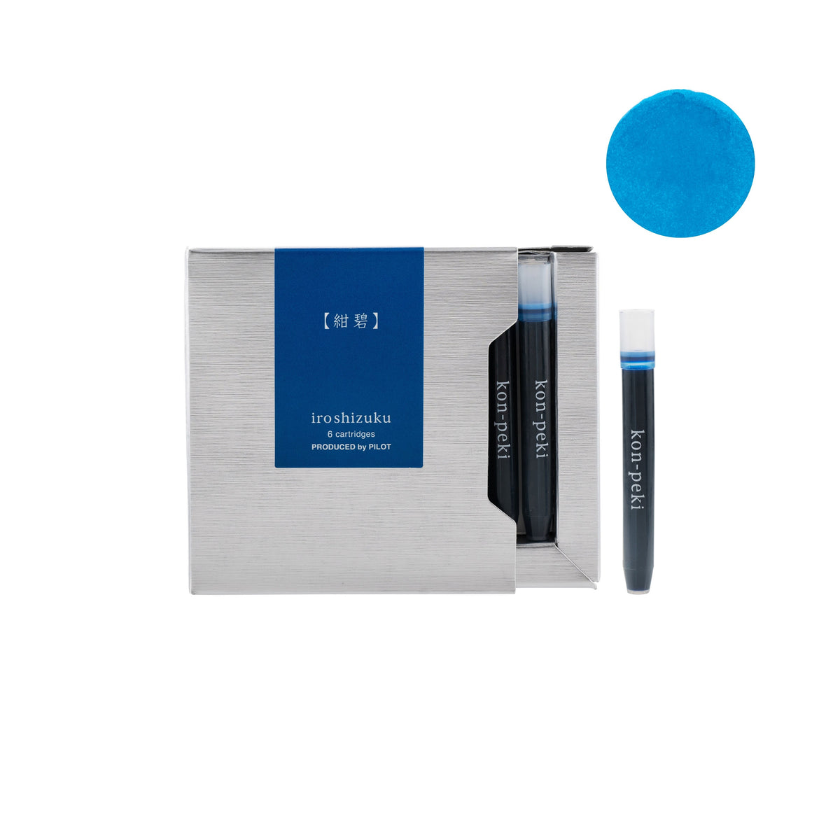 Pilot iroshizuku Fountain Pen Ink Cartridge - Kon-peki