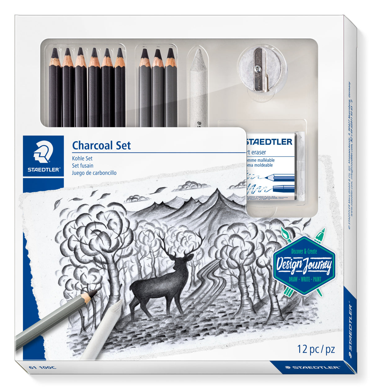 STAEDTLER Design Journey Charcoal Set of 12