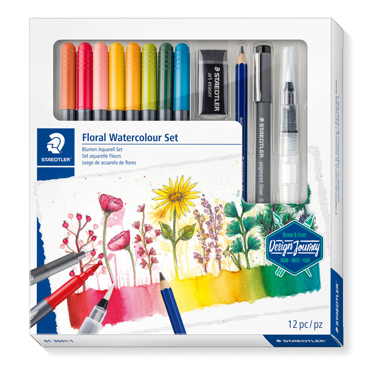 STAEDTLER Mixed Floral Watercolour Set