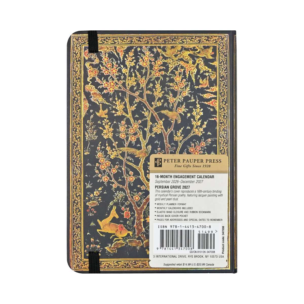 Peter Pauper Press 2027 Persian Grove Weekly Planner