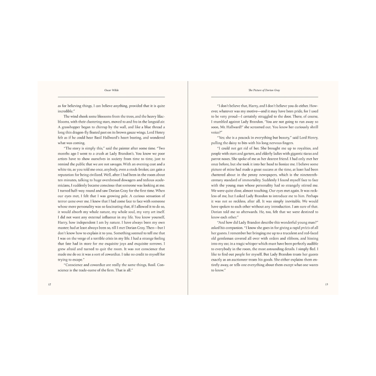 Open book with text on white background