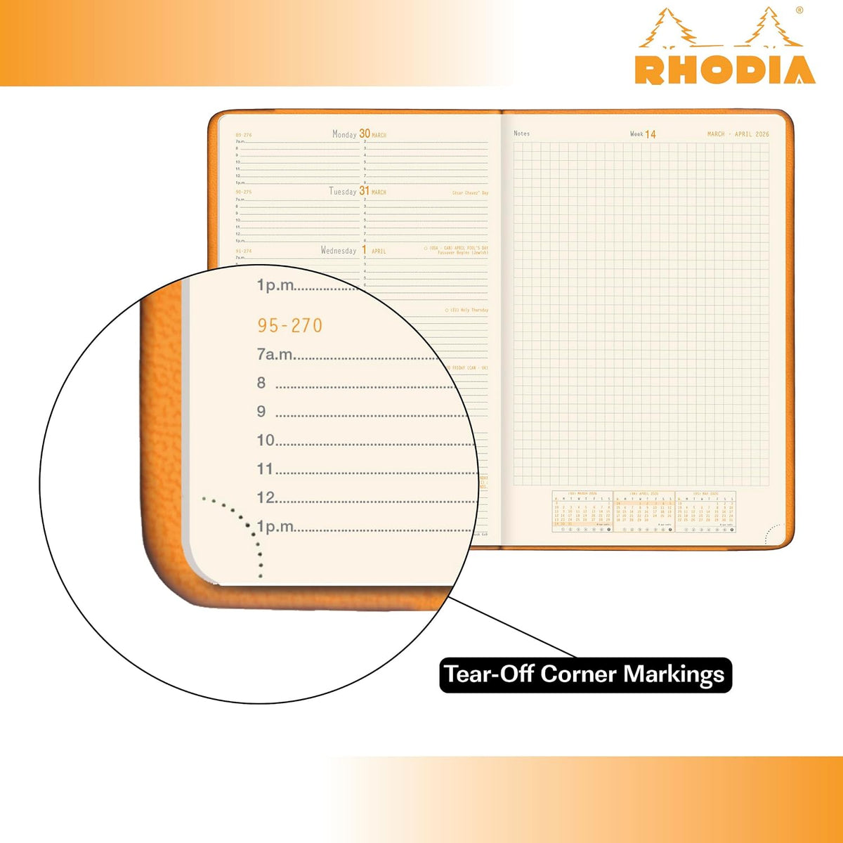 Rhodia 2027 Weekly Notebook Diary A5