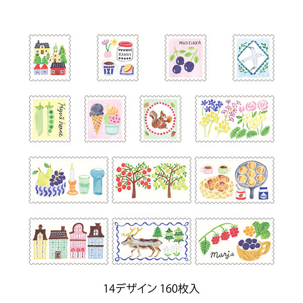 Midori Yuru Log Roll Sticker