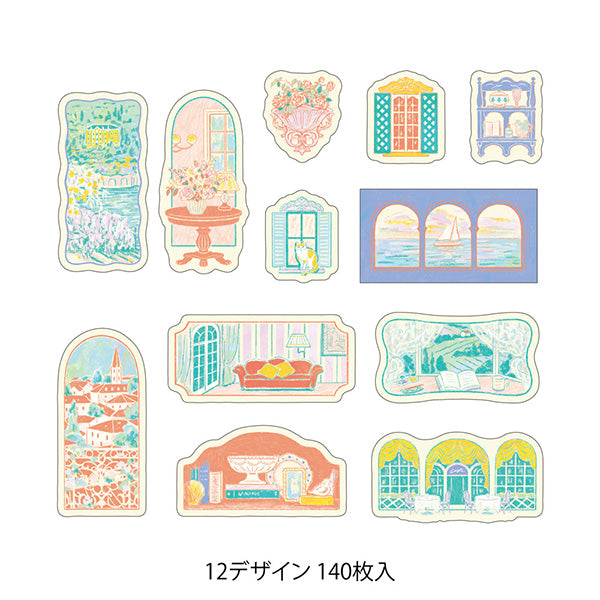 Midori Yuru Log Roll Sticker