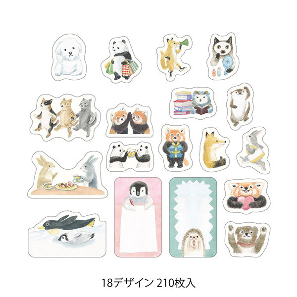 Midori Yuru Log Roll Sticker