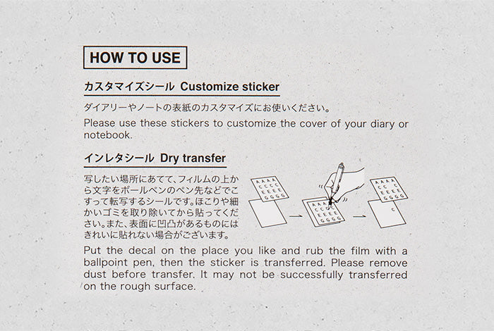 Traveler&#39;s Notebook Sticker Set for 2026 Diary - Limited Edition