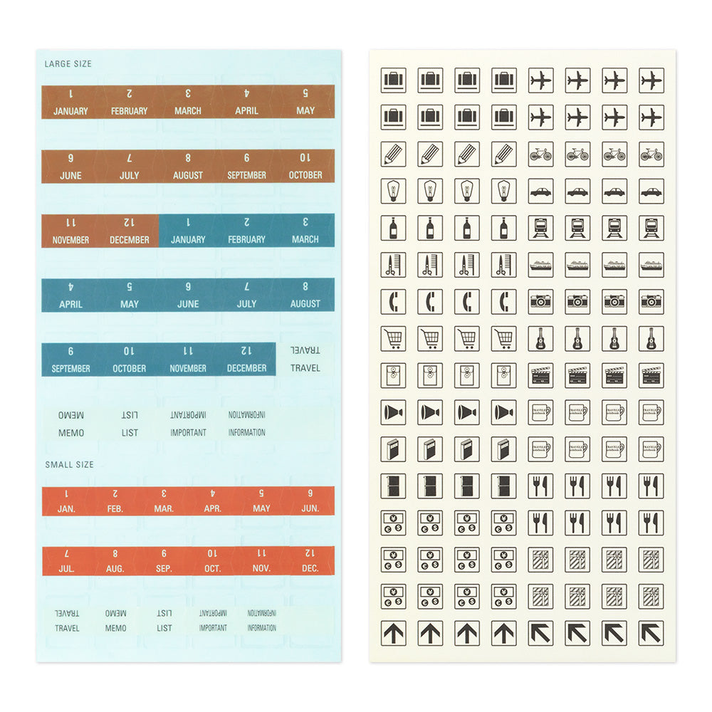 Traveler's Notebook Sticker Set for 2027 Diary - Limited Edition