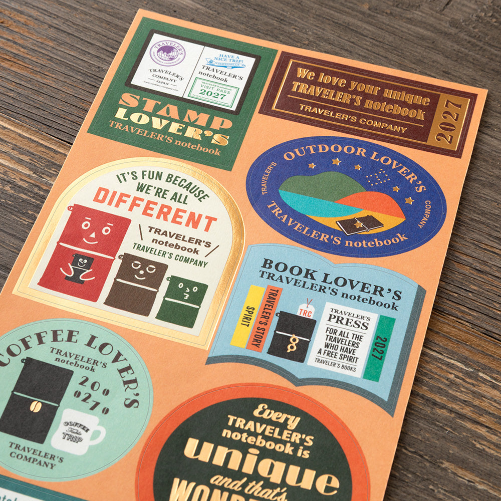 Traveler's Notebook Sticker Set for 2027 Diary - Limited Edition