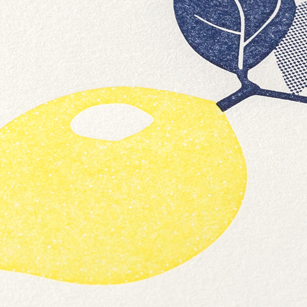 Midori Letterpress Letter Set - Lemon