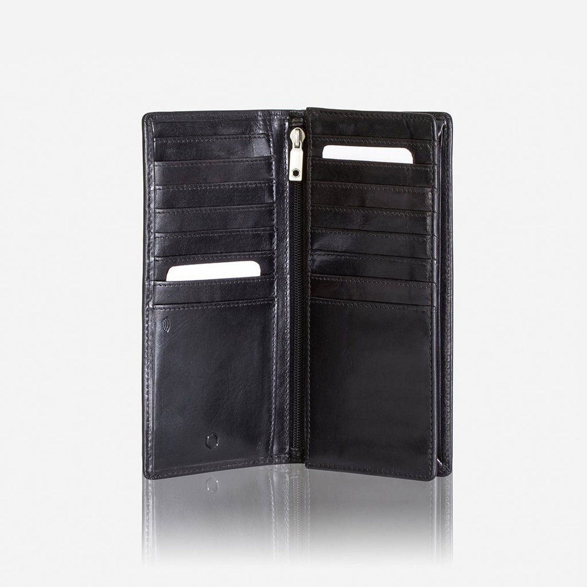 Jekyll and Hide Oxford Large Travel Wallet - Black