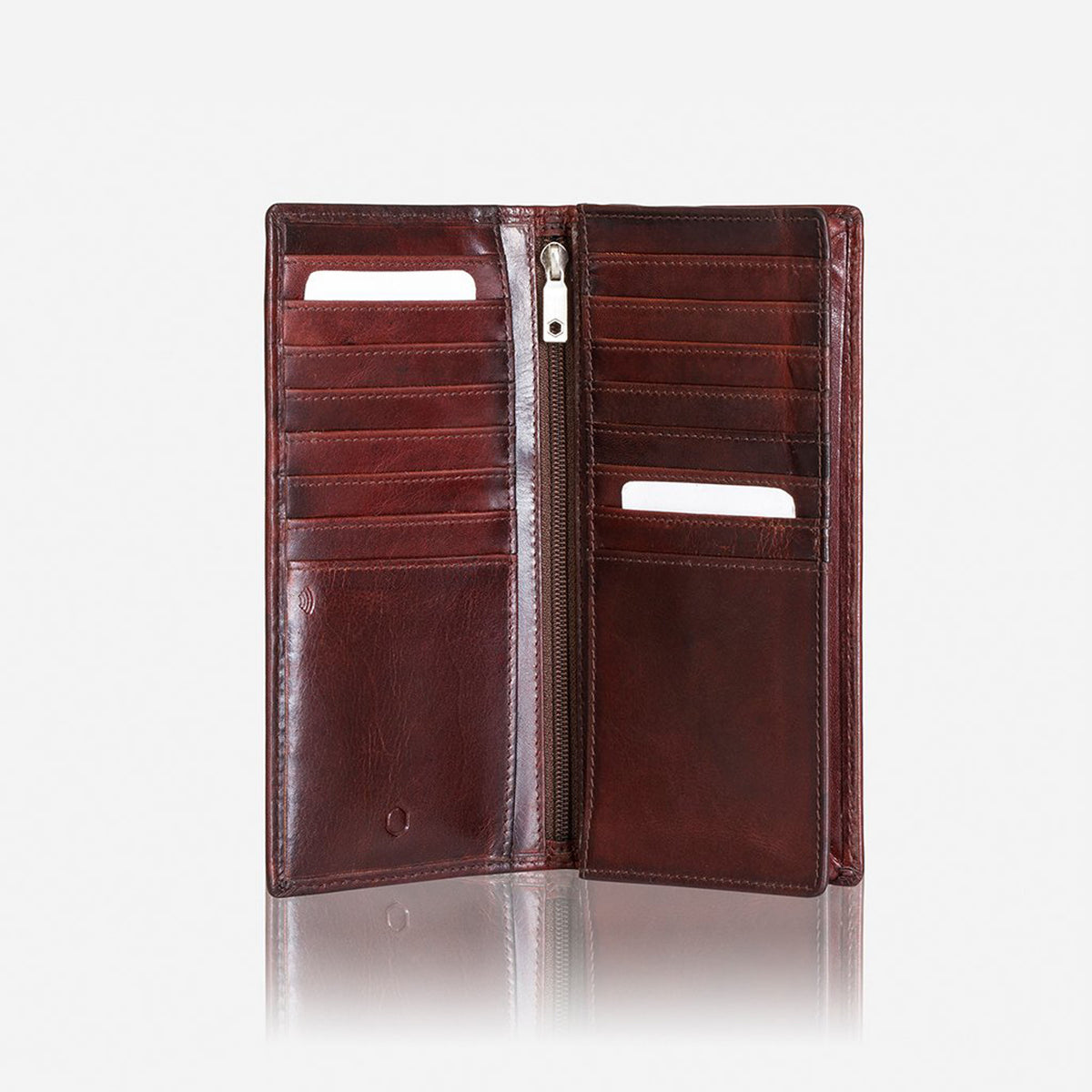 Jekyll and Hide Oxford Large Travel Wallet - Coffee