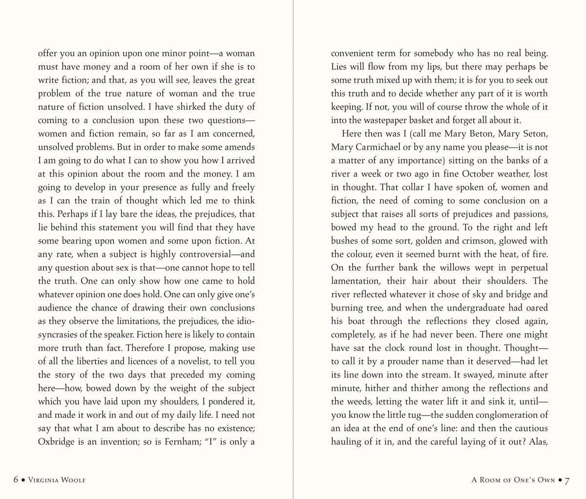 A Room of One's Own by Virginia Woolf