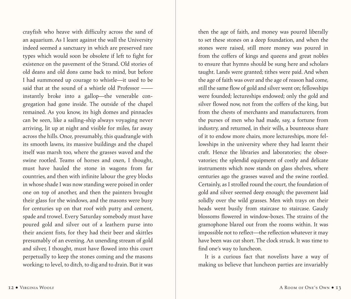 A Room of One's Own by Virginia Woolf
