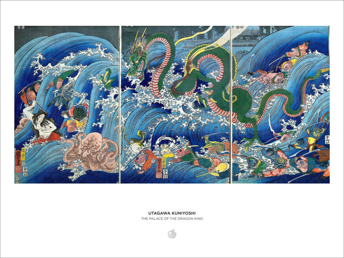 Pomegranate Utagawa Kuniyoshi "The Palace of the Dragon King" 1000-Piece Puzzle